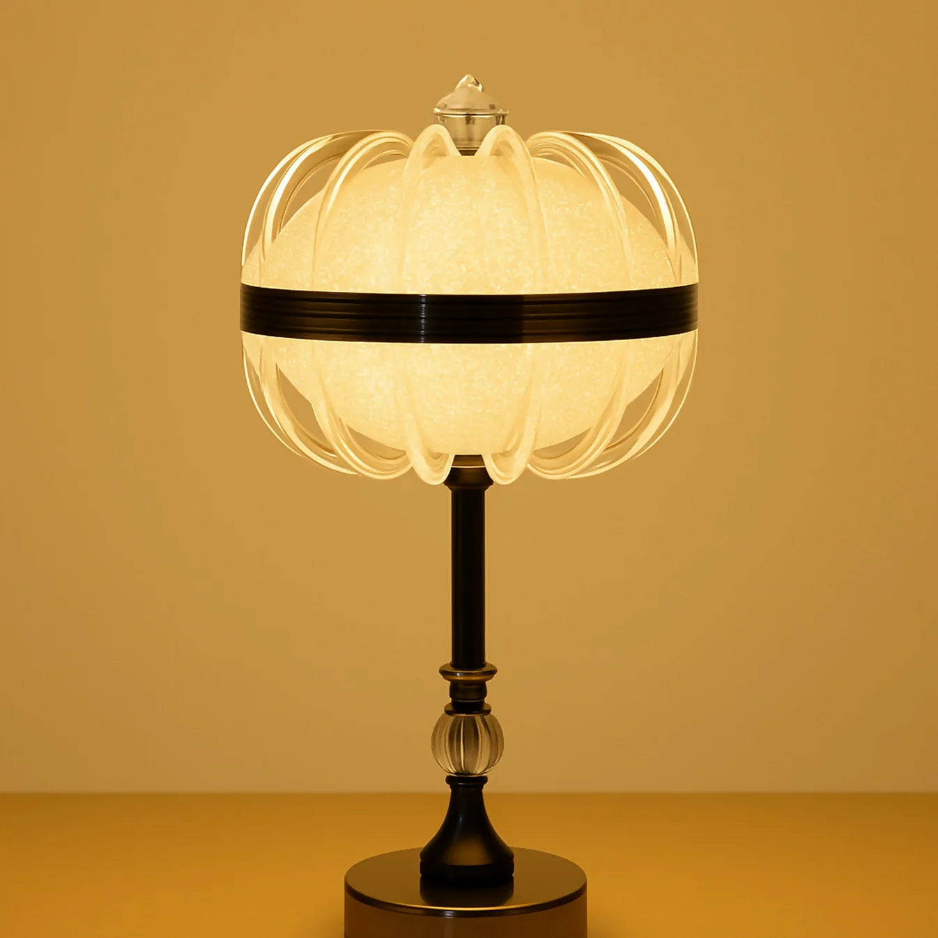 Luxury Bedside Lamp With Metal Stand For Living Room, Bedroom & Office Decoration