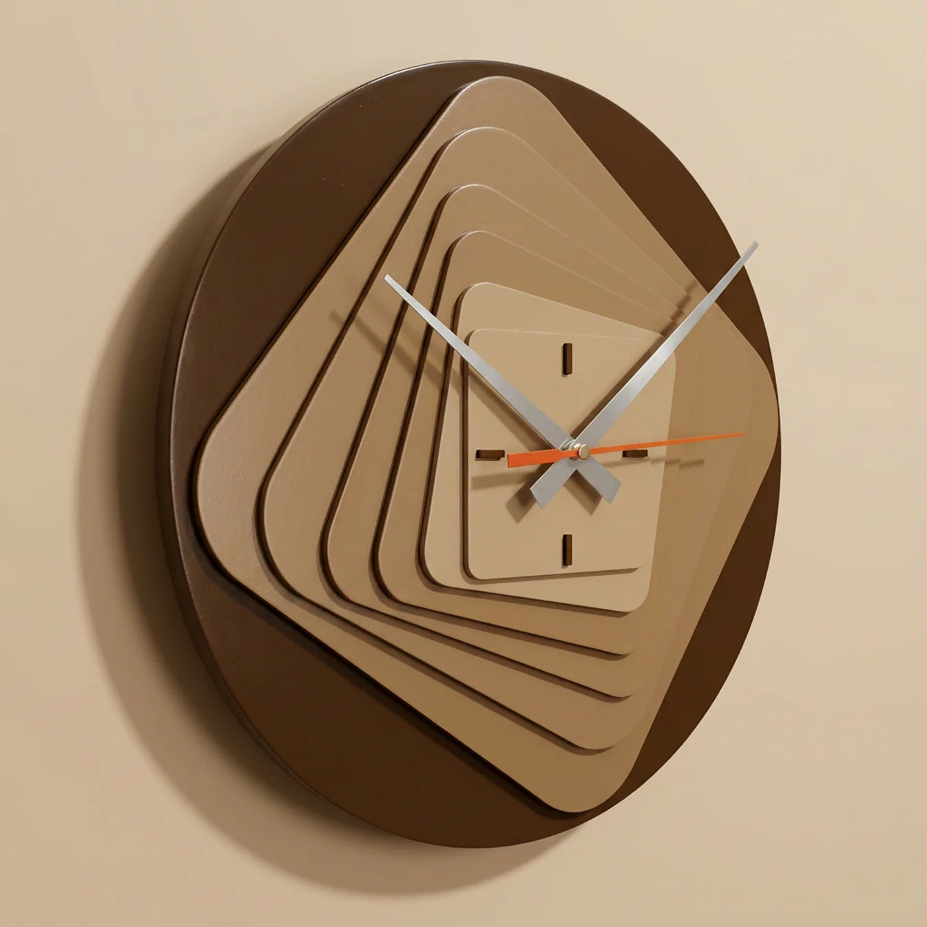 Modern 7 Layer Wooden Wall Clock