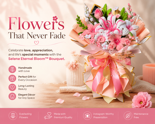 Selene Forever Flowers Crochet Bouquet