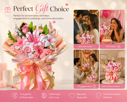 Selene Forever Flowers Crochet Bouquet | Everlasting & Handmade
