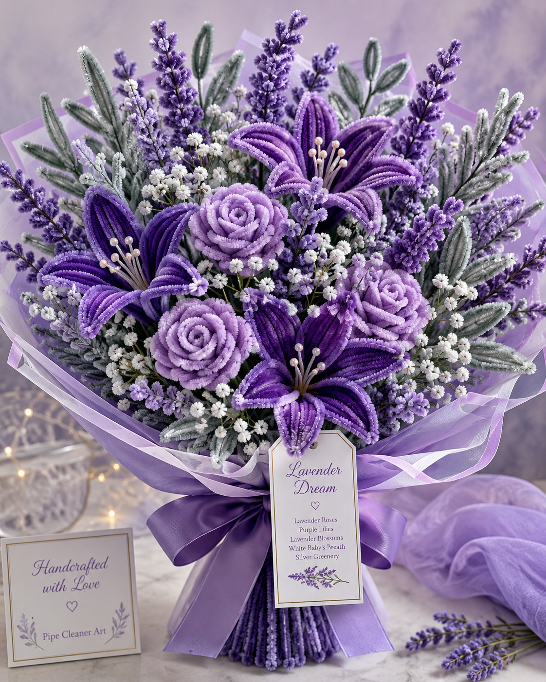 Selene Forever Flowers Crochet Bouquet | Everlasting & Handmade
