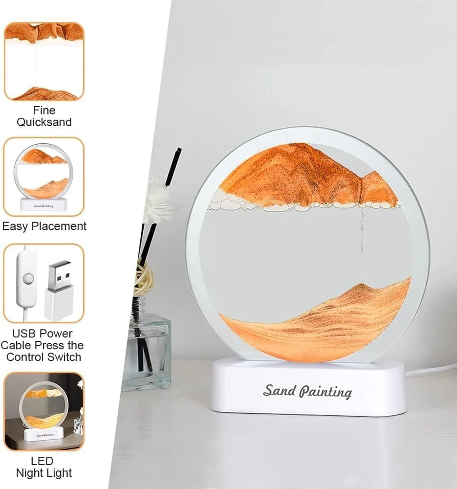 SAND ART ARTISTIC PAINTING | PERFECT FOR FOR WORKSPACE DESK, STUDY TABLE, AND RELAXATION ZONES