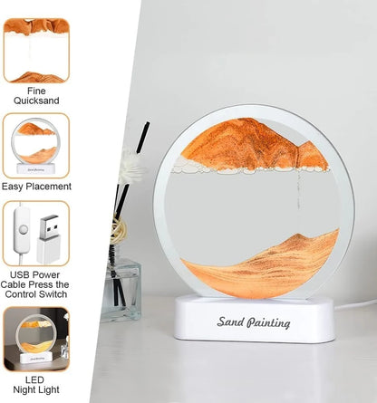 SAND ART ARTISTIC PAINTING | PERFECT FOR FOR WORKSPACE DESK, STUDY TABLE, AND RELAXATION ZONES